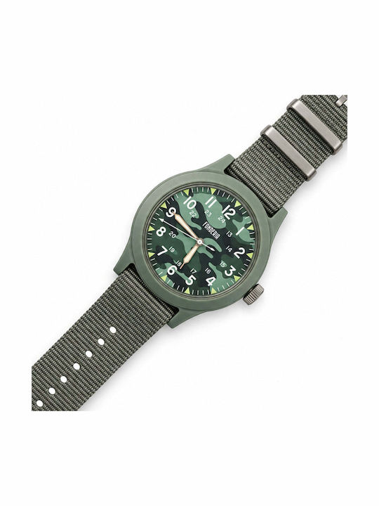 Fonderia Women's 41mm Battery-Powered Watch with Grey Fabric Strap Fonderia Women's 41mm Battery-Powered Watch with Grey Fabric Strap