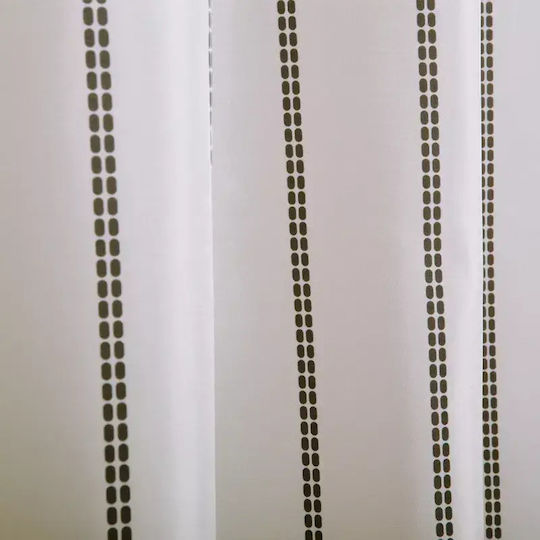 Nef-Nef Homeware Πολ.apart Κουρτίνα Υφασμάτινη με Τρουκς
