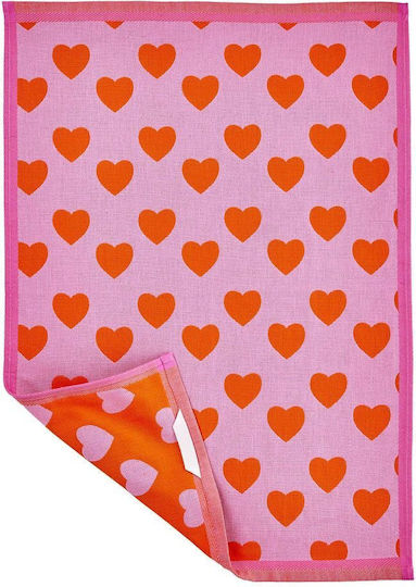 Butlers Kitchen Towel Made of 100% Cotton in Pink Color 67x50cm