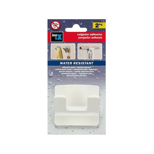 Inofix 2192-2 Umeraș Metalic cu Autocolant Alb Inofix 2192-2 Umeraș Metalic cu Autocolant Alb