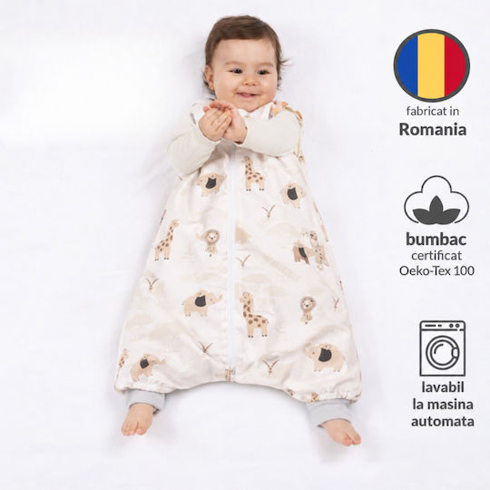 Kidizi Sac de dormit de primăvară cu picioare 1 tog bej