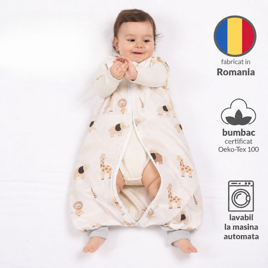 Kidizi Sac de dormit de primăvară cu picioare 1 tog bej