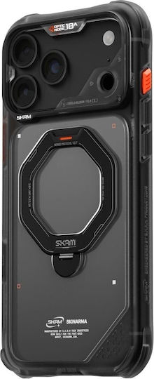 Skinarma Husă Saturn Magsafe + Suport Rotativ iPhone 18 Pro Max 17 Pro Max Negru Sk-2026ipp6.9-saturn-blk