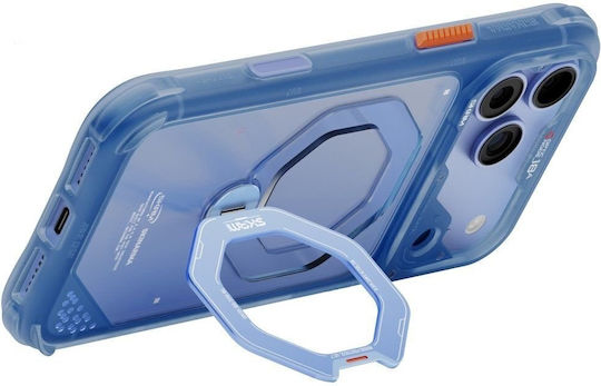 Skinarma Husa Saturn MagSafe + Suport Rotativ iPhone 18 Pro Max 17 Pro Max Albastru Sk-2026ipp6.9-saturn-blu