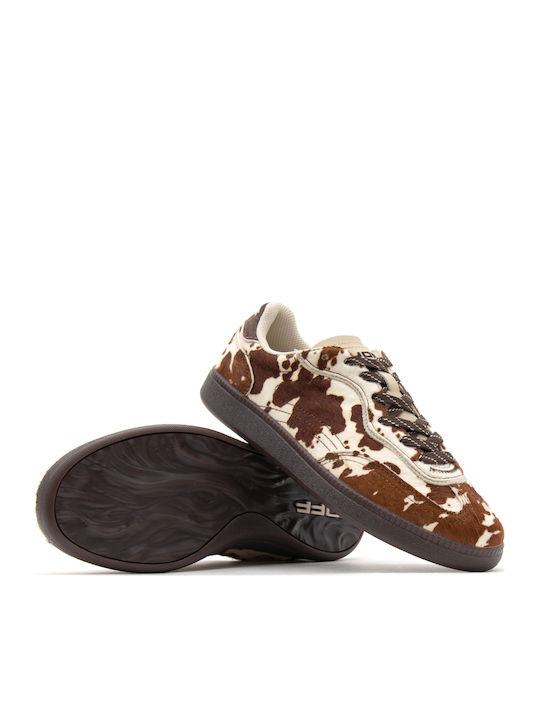 Park Cow Sneakers Ecru-Maro