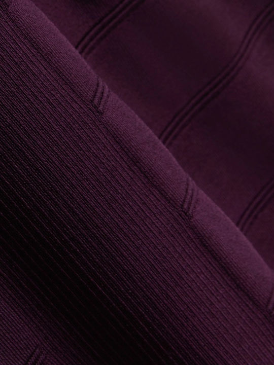 Lila Midi-Abendkleid