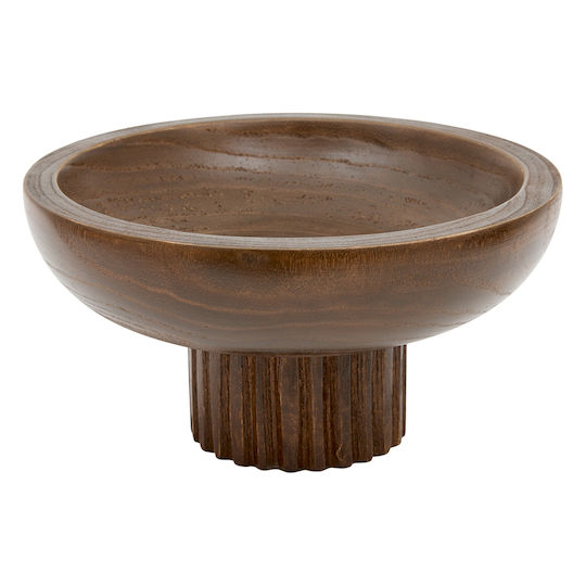A-s Decorative Wooden Bowl Brown 18x18x12.5cm