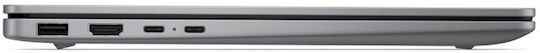 HP Omnibook 5 14" OLED FHD+ cu ecran tactil (Ryzen AI 300 Series-7 445/16GB/512GB SSD/Windows 11 Home) (Tastatură SUA)