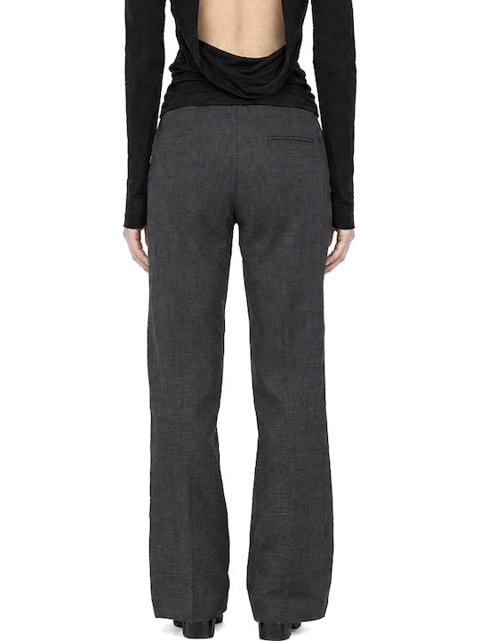 Black n Black Anthrazitfarbene Stoffhose für Damen
