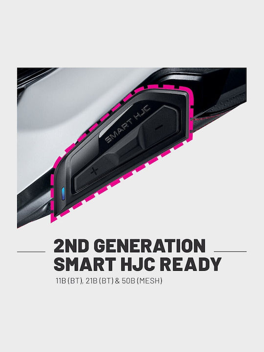 HJC F71 Semi Flat Negru Casca Moto Față întreagă ECE 22.06 1500gr cu Sunvisor