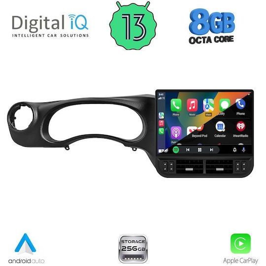 Digital IQ Auto-Audiosystem für Jeep Wrangler 2011–2017 (Bluetooth/USB/WiFi/GPS/Apple-CarPlay/Android-Auto)