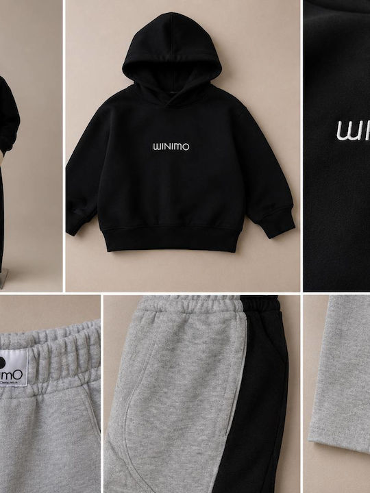 Set pentru Copii cu Pantaloni de Iarnă 2 Bucăți Negru