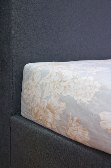 Biokarpet Biokarpet Чаршаф Diamond 253 Pearl Sky Комплект Единични Чаршафи