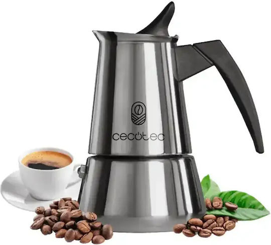 Cecotec Piccolina 200 Μπρίκι Espresso 2cups Inox Ασημί