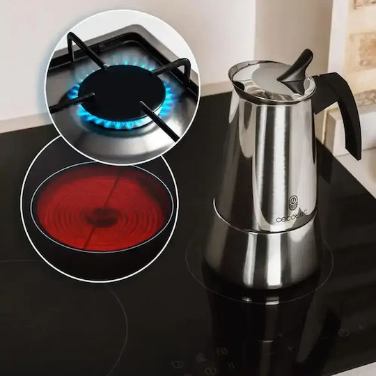 Cecotec Piccolina 200 Μπρίκι Espresso 2cups Inox Ασημί