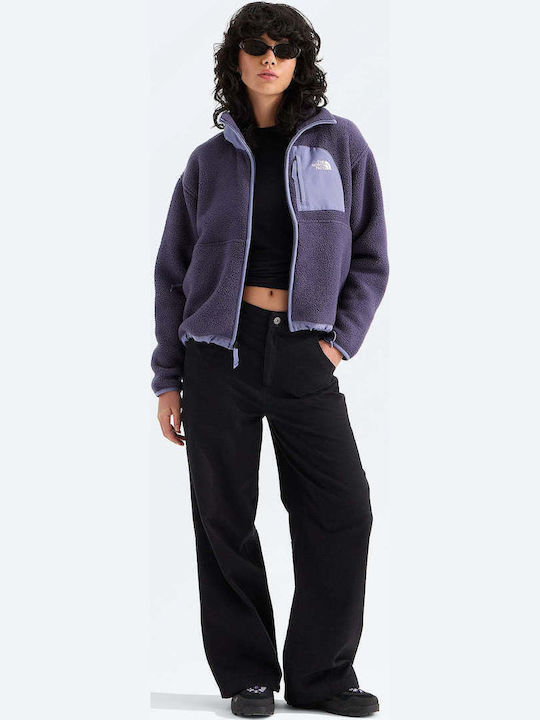 Yumiori Fleece Γυναικεία Ζακέτα με Φερμουάρ Endless Dusk/grounded Plum