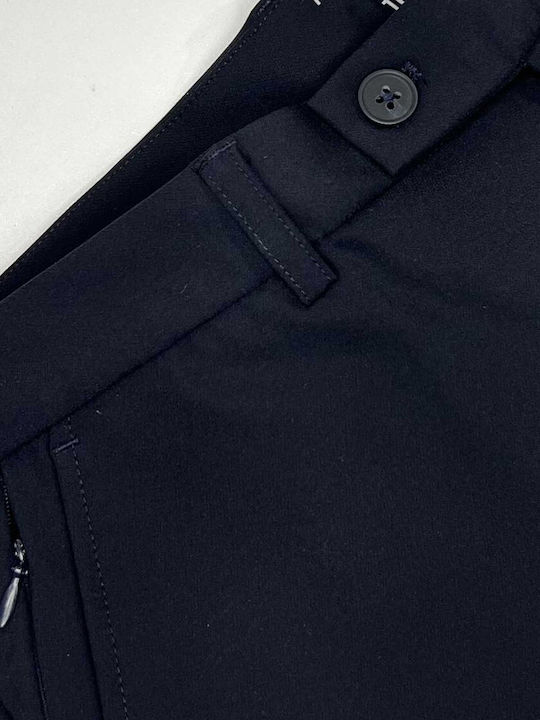 Men's Chino Trousers Slim Fit Dark Blue