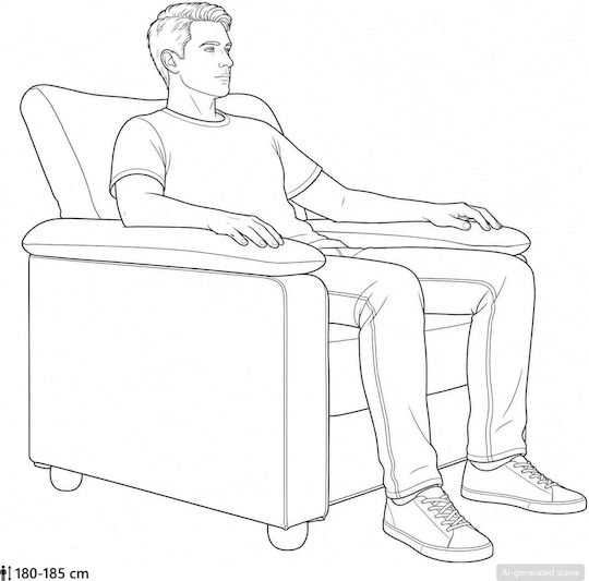 Living Room Furniture Set 3-Seater & 2-Seater & Armchair