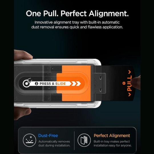 Spigen Glas.tr Ez Fit Pro Tempered Glass 2τμχ (iPhone 18 Pro)