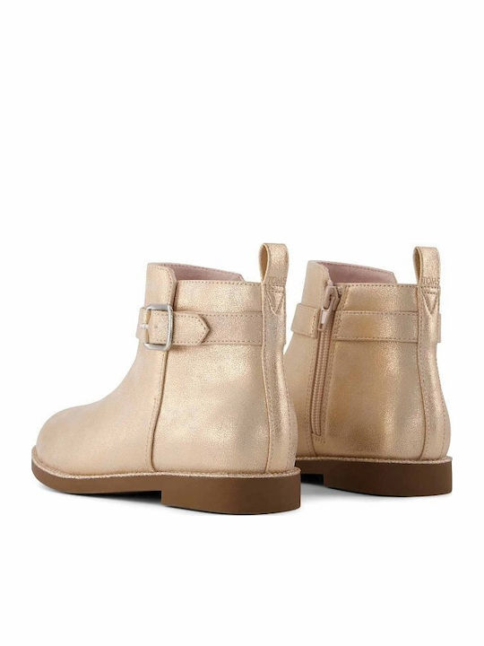 Kids Beige Ankle Boots