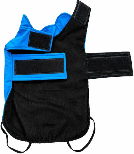 Woofmoda Geacă Impermeabilă pentru Câini, Albastră, Medium, cu Lungimea Spatelui de 32 cm
