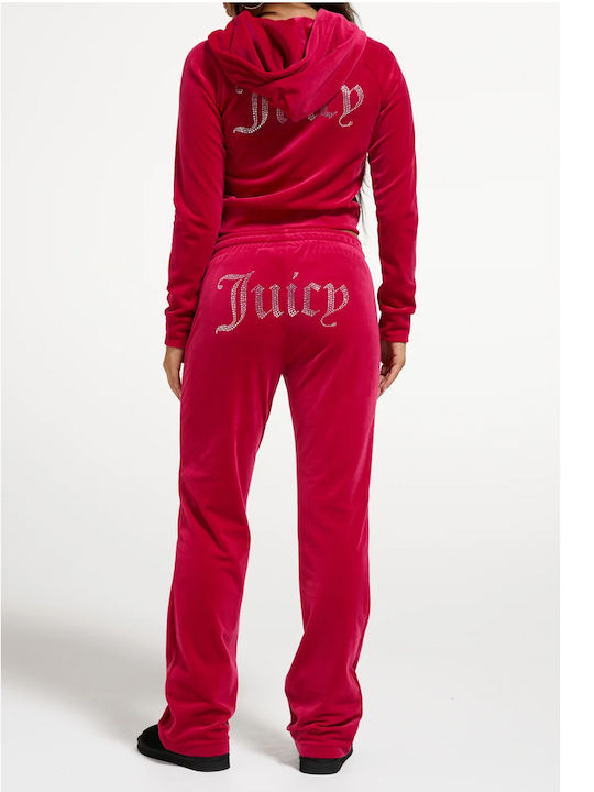 Juicy Couture Tina Velours-Trainingshose Rot