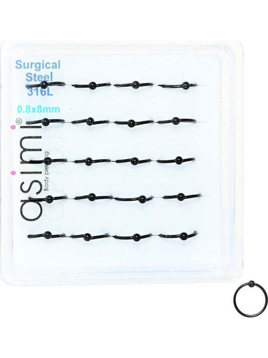 Asimi Body Piercing Μπίλια Σκουλαρίκι Κρικάκι Μύτης 8 x 2mm Asimi Body Piercing Μπίλια Σκουλαρίκι Κρικάκι Μύτης 8 x 2mm