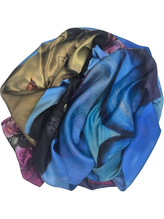 Gift-Me Women's Multicolour Silk Scarf