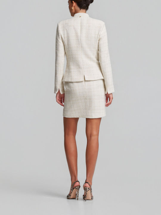 Lynne Γυναικείο Μεσάτο Σακάκι Off White