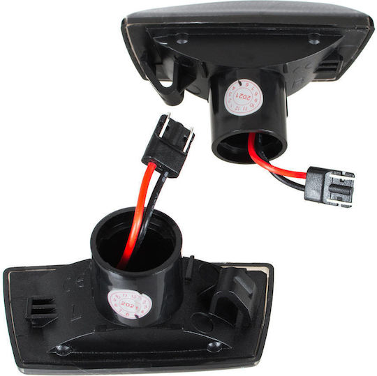 Opel Corsa D 06-14 Led Side Indicator Smoked Dynamic 2 Pcs Set