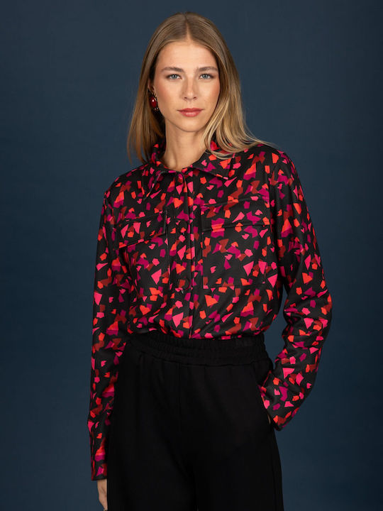 Long Sleeve Women's Shirt Black 132-71558-Black (22A)