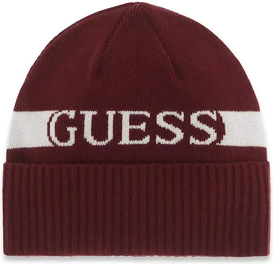 Unisex Knitted Headband in Burgundy
