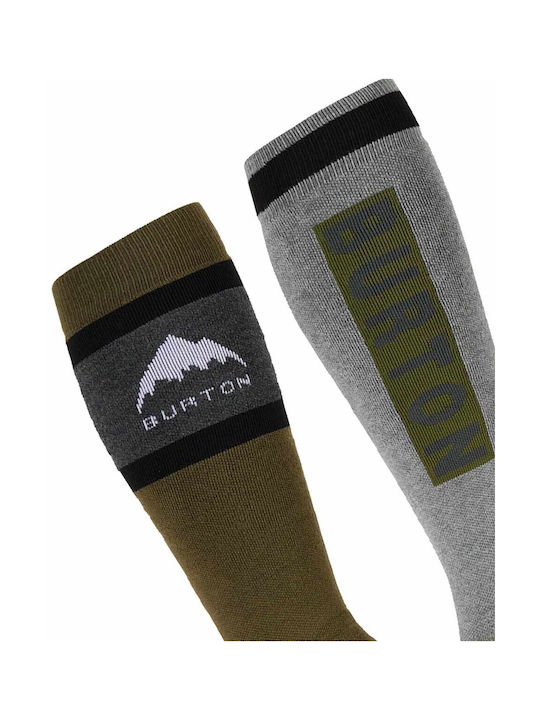 Burton Weekend Șosete de Schi și Snowboard pentru Bărbați Verzi 2 Perechi