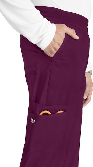 Cherokee Pantaloni Medicali Bărbătești Burgundy