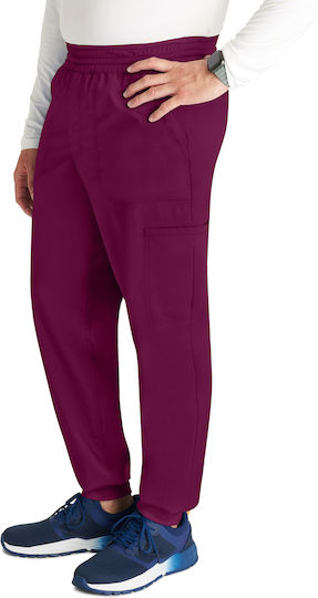 Cherokee Pantaloni Medicali Bărbătești Burgundy