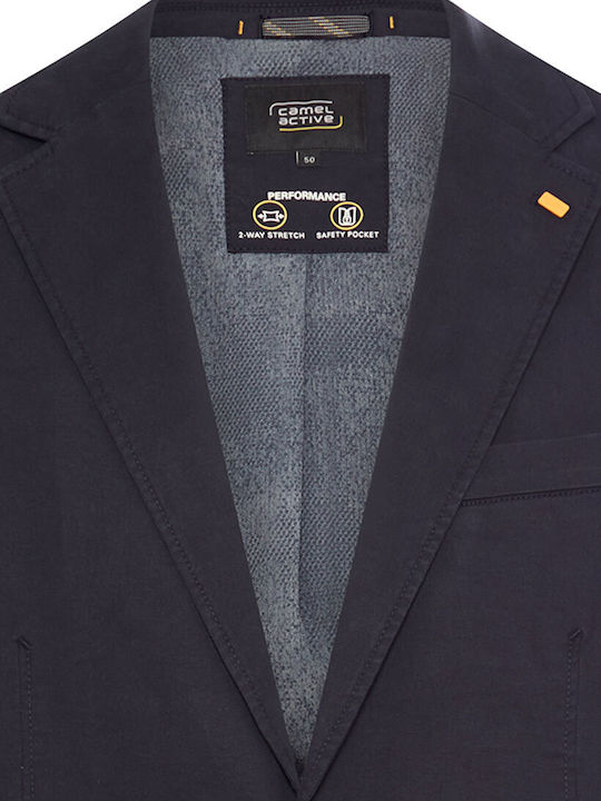 Herrenjacke mit normaler Passform in Dunkelblau