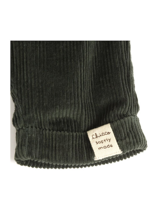 Kids Green Corduroy Trousers