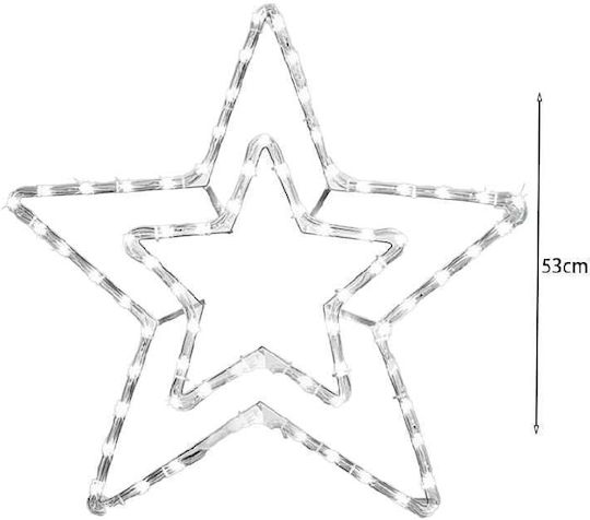 Stea Cu Lumină LED Albă Rece 53 cm Stea Cu Lumină LED Albă Rece 53 cm