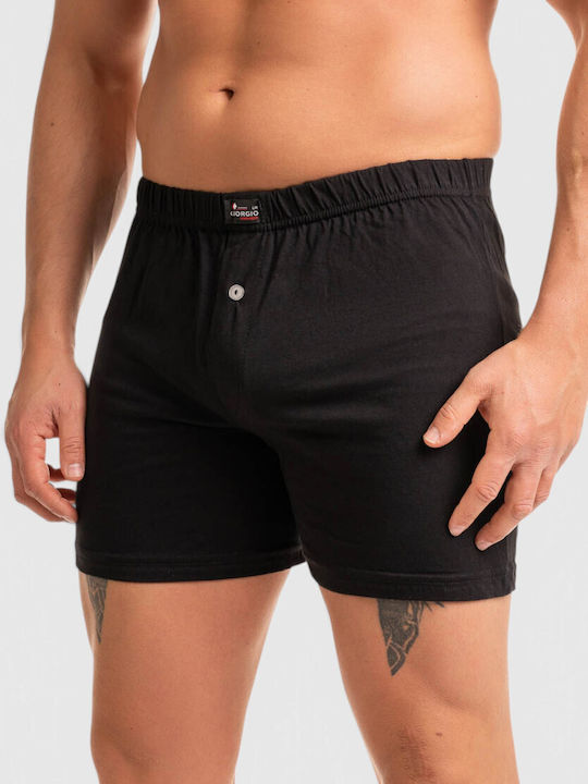Men's Black Printed Boxer