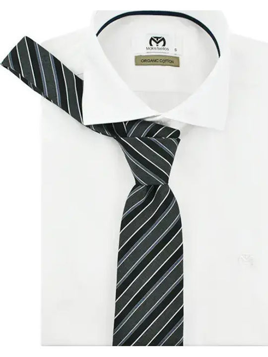 Monte Napoleone Men’s Silk Tie in Grey