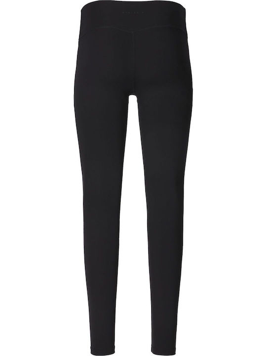 Trainingsleggings für Damen Lang Formend Black