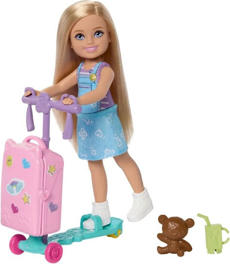 Barbie Limitless Adventure & Scooter Koffer-Puppe Chelsea für Kinder ab 3 Jahren