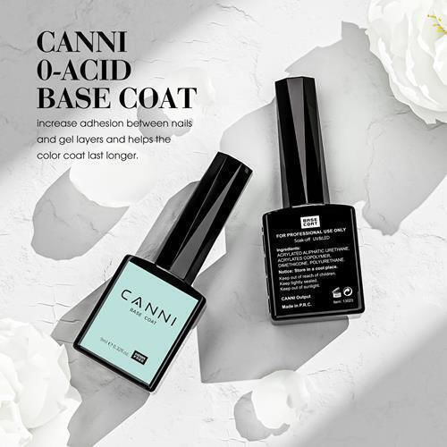 Canni Base Coat / Top Coat / Primer for UV/LED Gel Polish 9ml