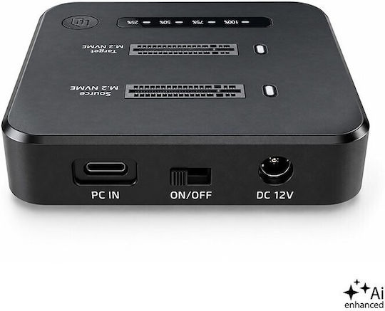 Qoltec M.2 Nvme Ssd Docking Station Pcie Dual 2 X 8 Tb Usb-c 3.2 10 Gb S Offline Cloning