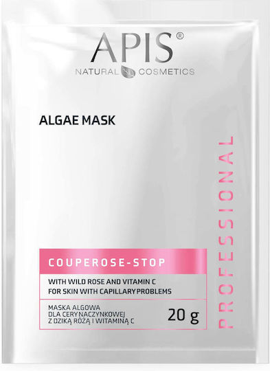 Apis Couperose-Stop Algenmaske Gefäßhaut Wildrose Vitamin C 20g