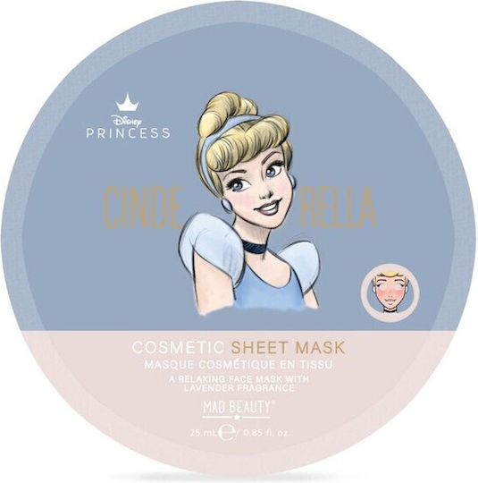 Mad Beauty Mască Pentru Față Tip Cearșaf Princess Cinderella