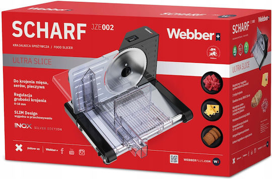 Webber Κόφτης Αλλαντικών Ασημί