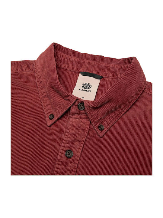 Long Sleeve Corduroy Shirt in Regular Fit Apple Butter