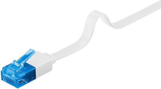 Goobay Равен U/UTP Cat.6a Кабел за Ethernet мрежа 2м Бял 1бр