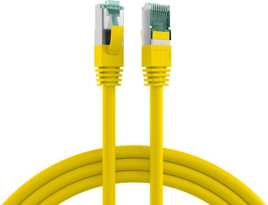 EFB S/FTP Cat.6a (Gigabit) Καλώδιο Δικτύου Ethernet 15m Κίτρινο